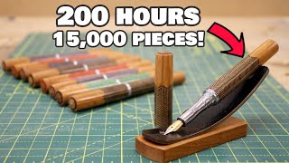 I spent 200 HOURS making 10 FOUNTAIN PENS  Woodturning challenge [upl. by Garner135]