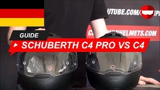 Schuberth C4 Pro vs C4 Helme  ChampionHelmetscom [upl. by Ecinuahs528]