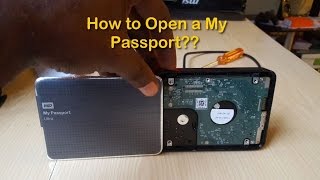 How to disassemble a Western Digital My Passport external Hard drive easily [upl. by Lashonda]