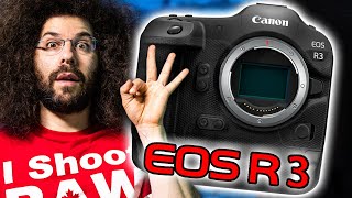 OFFICIAL Canon EOS R3 PREVIEW MINDBLOWING SPECS vs Sony a1 [upl. by Adnwahsar]