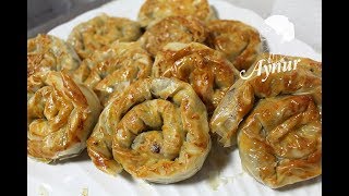 Börek aus fertigem Yufka mit Hackfleisch I Baklavalik yufkadan kiymali rulo börek [upl. by Venezia771]