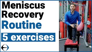 Meniscus Recovery Routine 5 exercises with a physical therapist [upl. by Kirat]