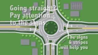 Navigating A MultiLane Roundabout [upl. by Ettener293]