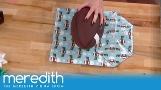 How To Wrap Oddly Shaped Gifts  The Meredith Vieira Show [upl. by Ibocaj]