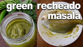 Goan Green Recheado Masala  Rechead Masala Recipe  Goan Recipes by Fatima [upl. by Ieso]