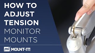 How to Counterbalance and Adjust the Tension on your Spring Monitor Arm Mount [upl. by Annoval]