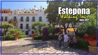 🌼🚶‍♀️ ESTEPONA Walking Tour 🚶  Estepona Town Costa del Sol Málaga SPAIN [upl. by Howlend799]