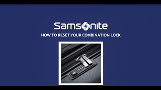 Samsonite Lock Instructions [upl. by Joseph878]