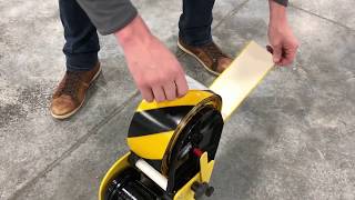 How To Use The New Mighty Liner Floor Tape Applicator [upl. by Gerrit]