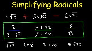 How To Simplify Radicals [upl. by Valentia295]