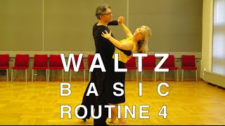 How to Dance Waltz  Basic Routine 4 [upl. by Egap]