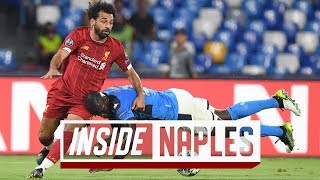 Inside Naples Napoli vs Liverpool  Exclusive footage from the Stadio San Paolo [upl. by Eiclehc]