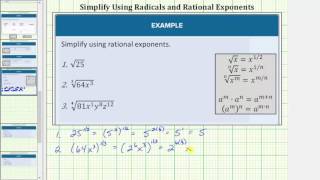 Simplify Radicals Using Rational Exponents [upl. by Suhpoelc]