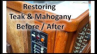 Restoring Mahogany amp Teak Boat Wood [upl. by Anerat]