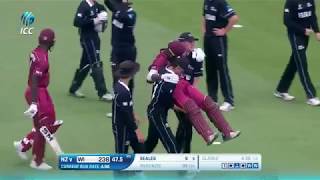 ICC U19 CWC An outstanding show of sportsmanship in the game between West Indies and New Zealand [upl. by Oriole]