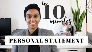 How To Write A University Personal Statement in 10 MINUTES  Pen amp Paper Needed [upl. by Eicyaj534]