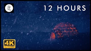 Snowstorm Blizzard amp Howling Winds  12 Hours Relaxing Sounds for Sleep Insomnia amp Spa [upl. by Noreen977]