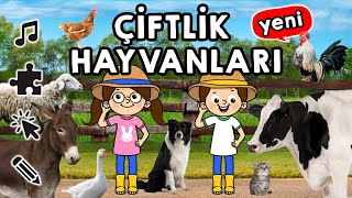 Çiftlik Hayvanları Şarkısı Hayvan Sesleri Bilmeceler Eğlenceli Etkinliklerle Hayvanları Öğrenelim [upl. by White]