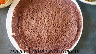 Injera  Ethiopian sour flatbread [upl. by Burnaby]