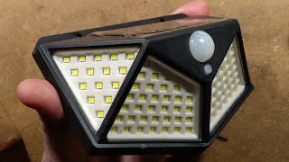 100 LED solar garden light teardown with schematic [upl. by Norac]