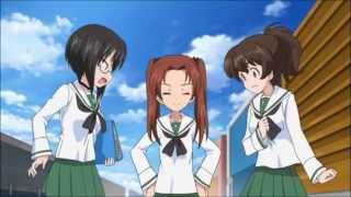 Girls Und Panzer 04  The Humiliating Ankou Dance English Dub Version [upl. by Leesen626]