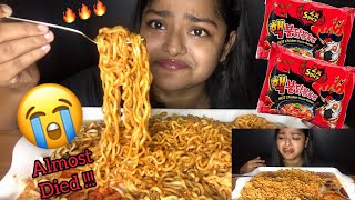 2X SPICY SAMYANG FIRE NOODLES CHALLENGE  EXTREMELY SPICY NOODLES  SPICY FOOD CHALLENGE VIDEOS [upl. by Hudnut]