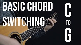 Chord Switching Practice  C to G [upl. by Yeltihw]