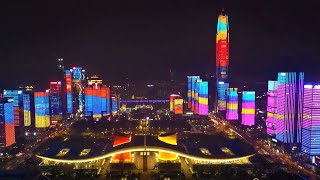 Worlds First Full City Light Show  The Future is NOW [upl. by Junko219]