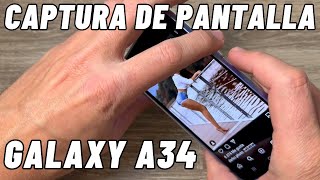 Cómo hacer una captura de pantalla en Samsung Galaxy A34 [upl. by Sheya]