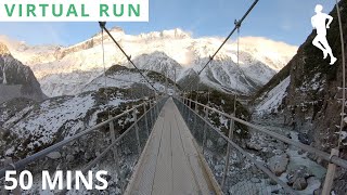 Virtual Running Videos For Treadmill With Music  Virtual Run Mountain [upl. by Cilurzo632]