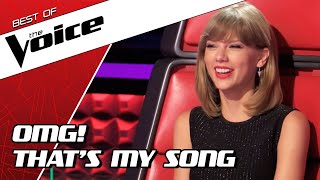 TOP 10  BEST TAYLOR SWIFT covers in The Voice [upl. by Olocin274]