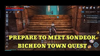 PREPARE TO MEET SONDEOK MIR4 BICHEON TOWN QUEST [upl. by Jameson]