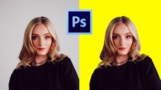 How To Change Background Color in Photoshop Easy Steps [upl. by Yarazed]