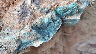 Chrysocolla Arizona Rockhounding part 1 [upl. by Zzaj]