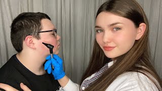 ASMR Cranial Nerve Exam on Real Patient  Testing the 5 Senses [upl. by Mechelle]