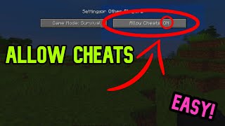 How To Allow Cheats AFTER You Create a World in Minecraft Java [upl. by Kurtzig]