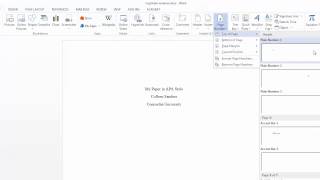 Adding an APA running head and page numbers in Word [upl. by Harrat]