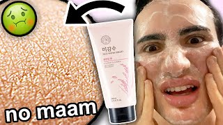 I tried THE FACE SHOP Rice Bright Cleansing Foam for ONE WEEK feels like plastic [upl. by Eggett667]