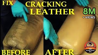 FIX CRACKING LEATHER  LEATHER REPAIR VIDEO [upl. by Ainnos456]