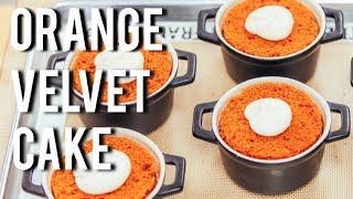 How To Make ORANGE VELVET CAKE For the days you dont want Red Velvet [upl. by Ainalem818]