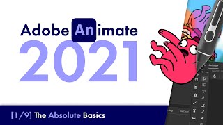 Adobe Animate 2021 The Absolute Basics 1  Beginners Tutorial [upl. by Schlicher870]