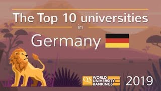 Meet Germanys Top 10 Universities 2019 [upl. by Nnylkoorb]