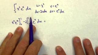 Definite Integral with Integration by Parts [upl. by Ahsinhoj]