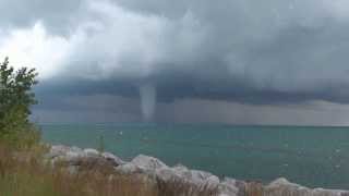 Waterspouts On Lake Michigan [upl. by Araj80]