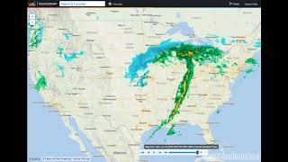 2018 January USA Weather Radar Time Lapse Wunderground [upl. by Daraj]