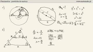 Planimetria  powtórka do matury podstawowej [upl. by Nhaj809]