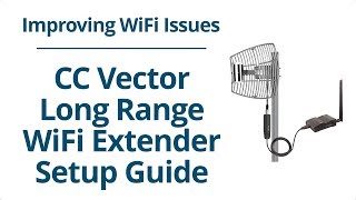 Improving WiFi Issues  CC Vector Extended Long Range WiFi Receiver  Repeater System Setup Guide [upl. by Stafani]