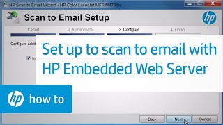 Set up Scan to Email using HP Embedded Web Server EWS  HP Printers  HP [upl. by Acinyt703]