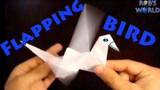 How to Make an Origami Flapping Bird  Robs World [upl. by Comstock]