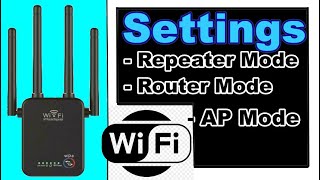 Wifi repeater Settings APRouterRepeater Mode [upl. by Emelda]